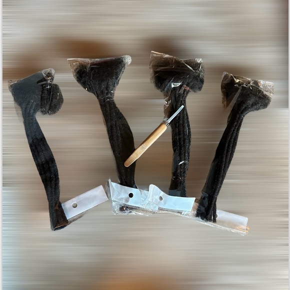 HUMAN HAIR Loc Extension 0.4cm Width 8inch 40 Strands 100% Handmade Dreadlocks - Picture 11 of 13